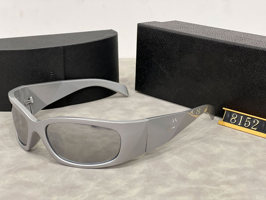 Wholesale  curved glasses women's anti-ultraviolet sunglasses sunglasses men's round face trend