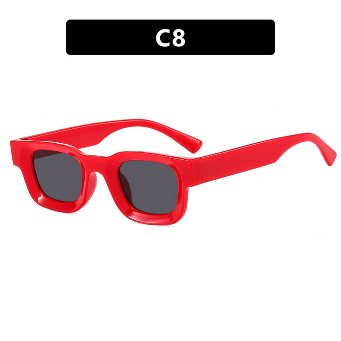 Wholesale Fashion Sunglasses New Square Narrow Frame Sunglasses Street Photography Style Sunglasses Premium Sense