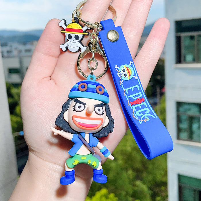 Wholesale Silicone Cartoon Doll Keychain JDC-KC-QiChao062