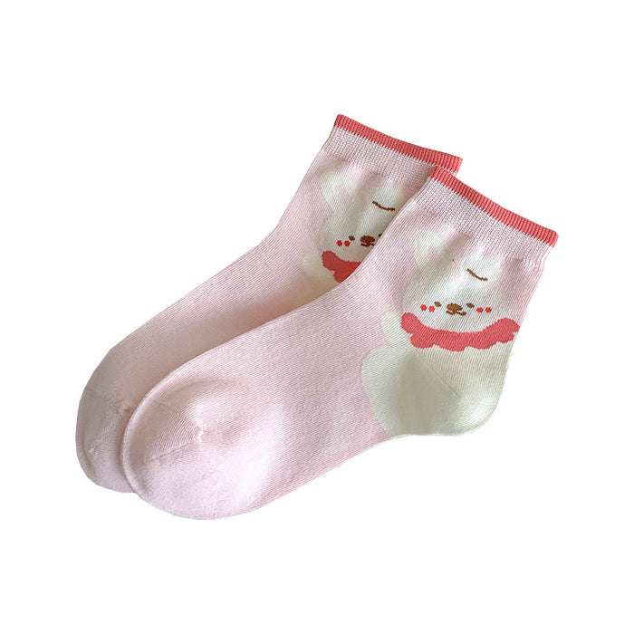 Wholesale Socks Children's Mid Tube Socks New Sweet Lace Academy Storm Point Socks