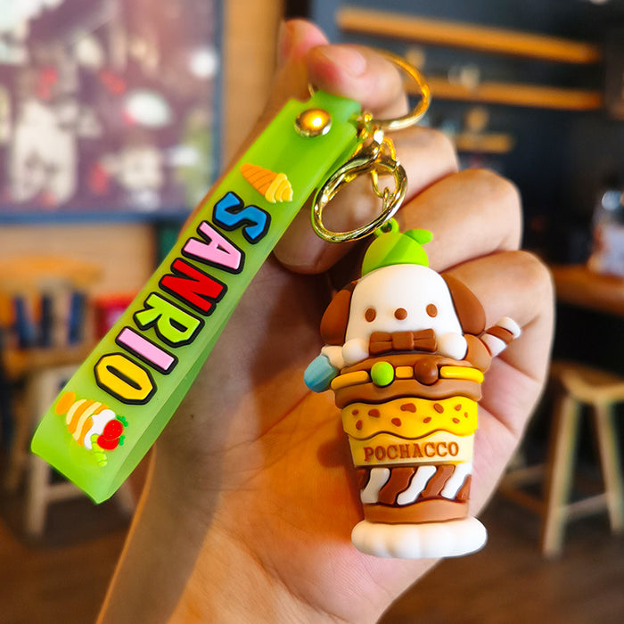 Wholesale Cartoon Ice Cream Key Chain