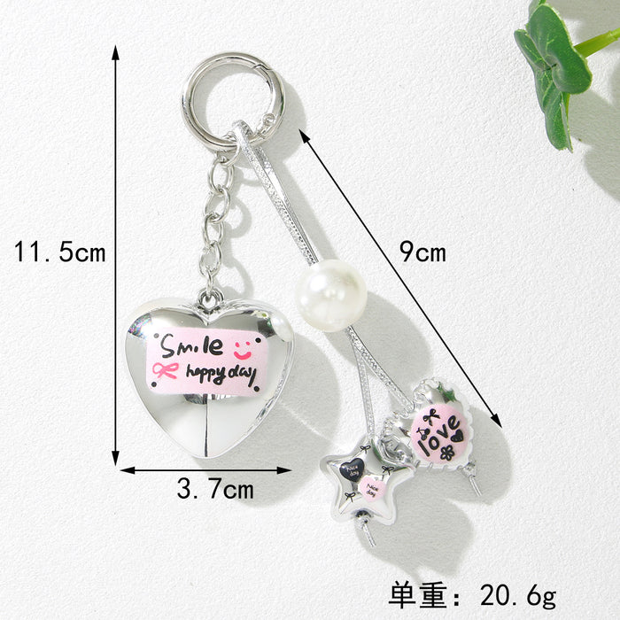 Wholesale Trendy Acrylic Star Phone Lanyard Keychain Japanese Korean Style Keyring for Bag Car Case Gift Accessory