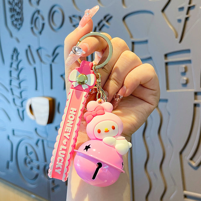 Wholesale PVC Cartoon Bell Doll Keychain JDC-KC-MengXu004