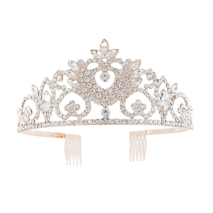 Wholesale Rhinestone Crown Women's Wedding Banquet Party Versatile Fashion Diamond Crown