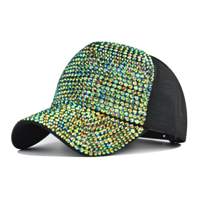 Wholesale Fully diamond breathable baseball cap for sun protection outdoor use