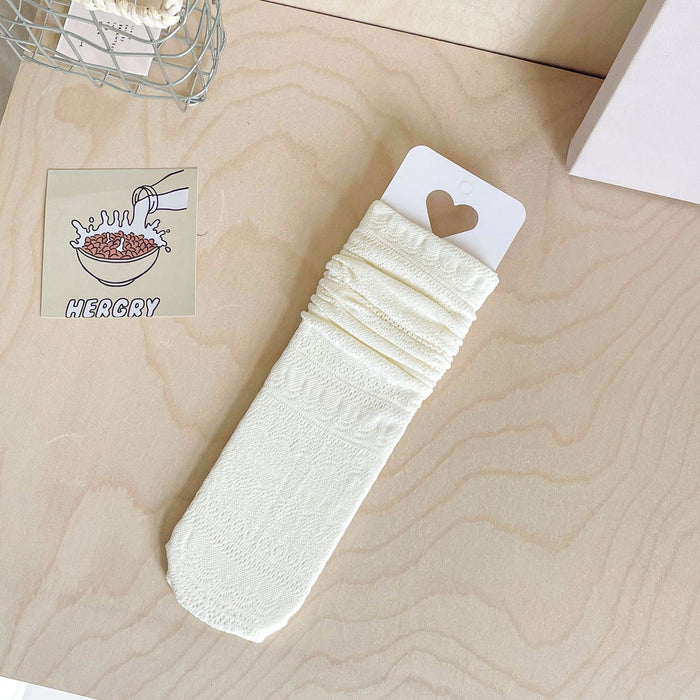 Wholesale Mesh Socks Thin Long Tube Stacked Socks