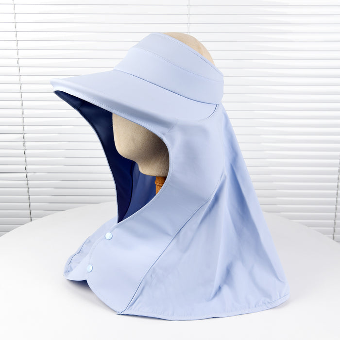 Wholesale Sunscreen shawl cape hat for women, large brimmed sunshade shawl hat, outdoor neck and face protection, versatile fisherman hat