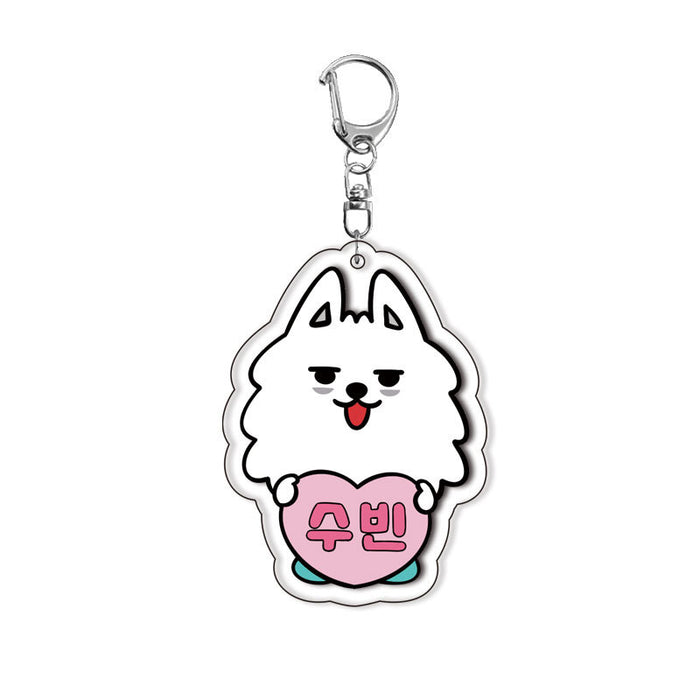 Wholesale Acrylic double-sided keychain anime surrounding cute pendant