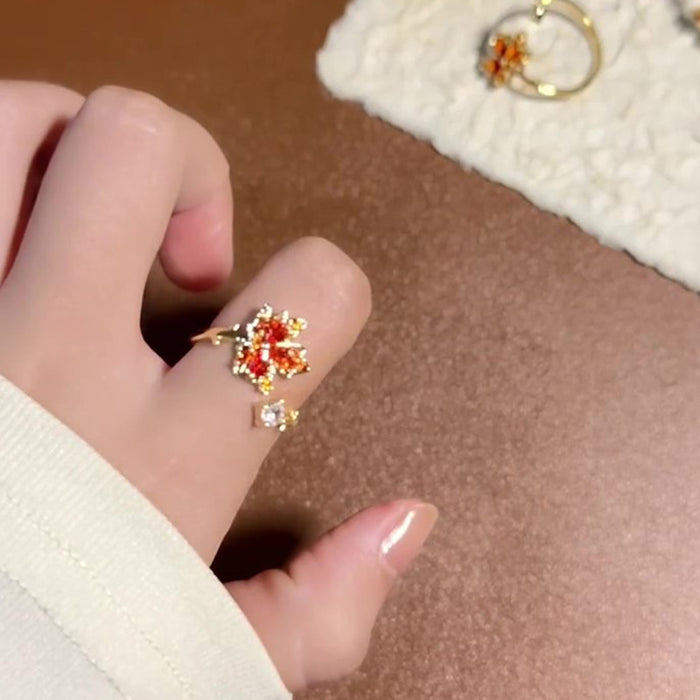 Wholesale Pearl ring, women's autumn and winter cute cartoon high-end feeling, index finger ring, children's fun ring