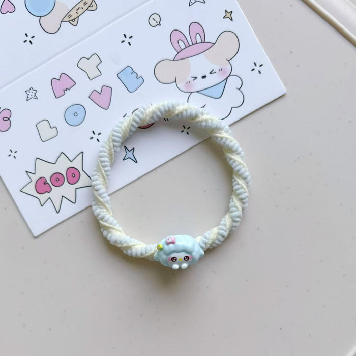 Wholesale Rubber Band Resin Headline Katie Hair Ring Couple Hair Accessories