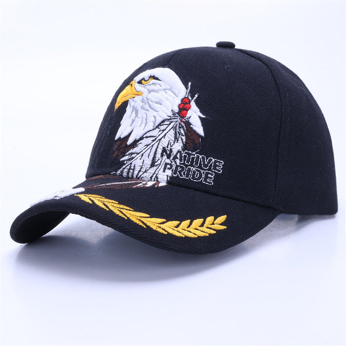 Wholesale Stylish Men S Embroidered Eagle Baseball Cap Sun Hat For Spring Autumn Casual Wear