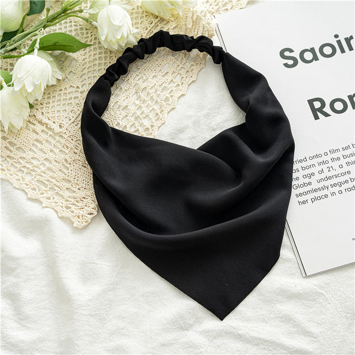 Wholesale Solid Color Triangle Scarf Hair Band Simple Staple Headwear