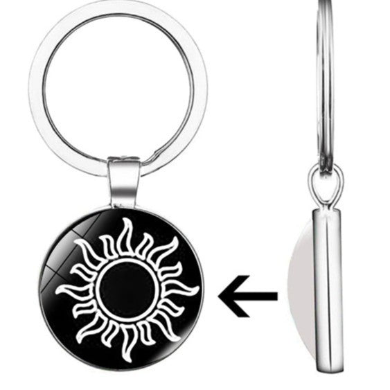 Wholesale  stylish personalized gemstone keychain