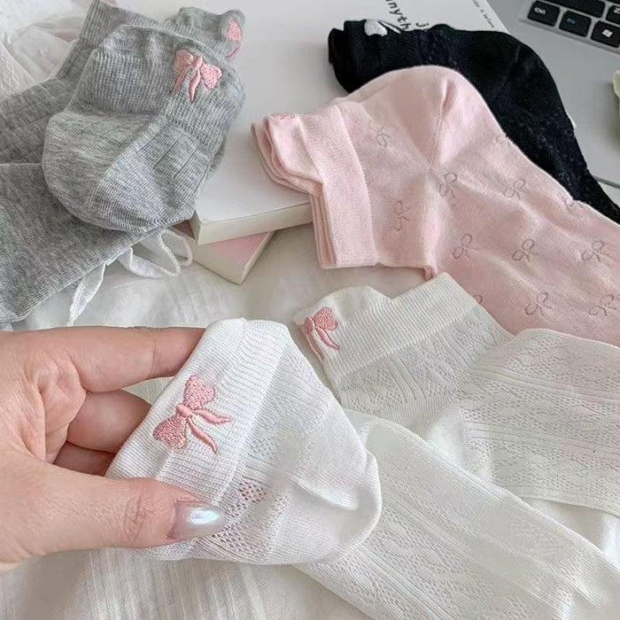 Wholesale Socks, short socks, low cut, cute bow tie, short tube socks