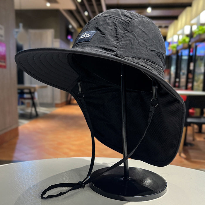 Wholesale Breathable Fisherman Hat Sun Protection with Drawstring Adjustable Men's Sun Hat