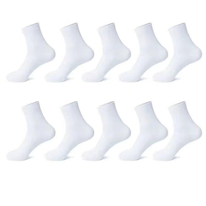 Wholesale Mid Tube Socks Confinement Short Tube Pile Socks Women's Solid Color Casual Mid Tube New Socks JDC-SK-JiaMu002