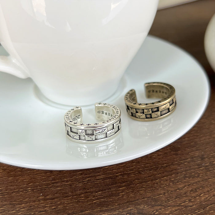 Wholesale Vintage wide open mouth ring jewelry silver ring wholesale