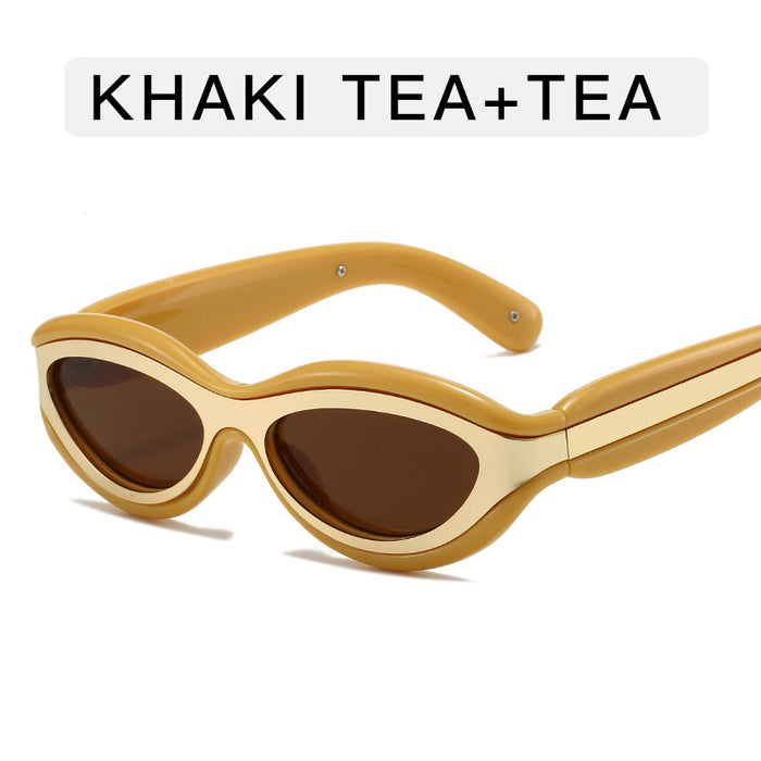 Wholesale Fashionable men's sunglasses, large frame sunglasses, personalized UV resistant glasses