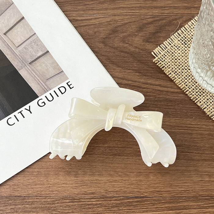 Wholesale Bow Grab Clip Elegant Acetic Acid Hairpin