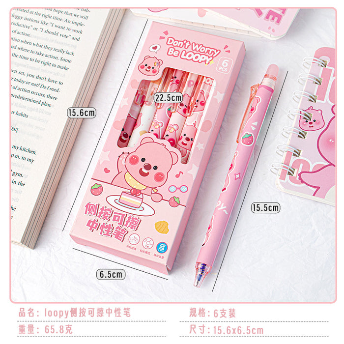 Wholesale Erasable Gel Pen 0. 5mm Blue Kapibala Design for Resale Office School Writing MOQ≥10