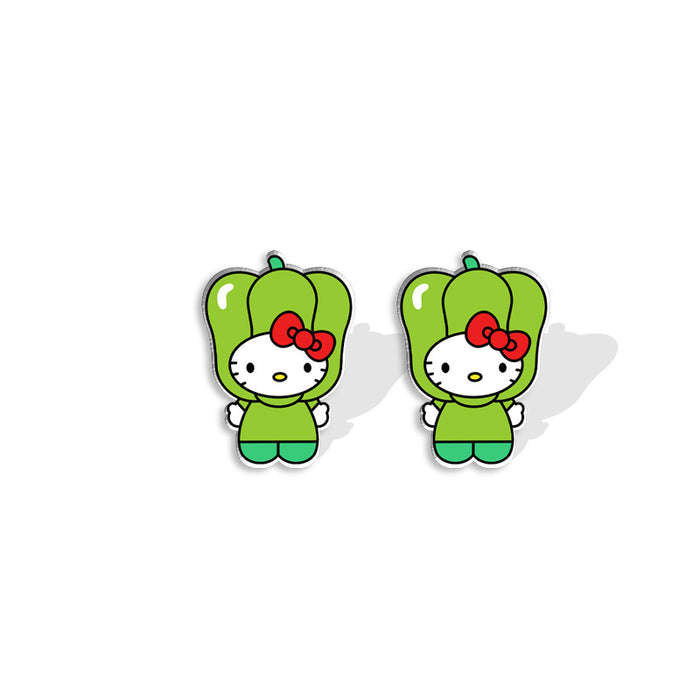 Wholesale Cartoon Kitten Acrylic Earrings JDC-ES-XiangL058