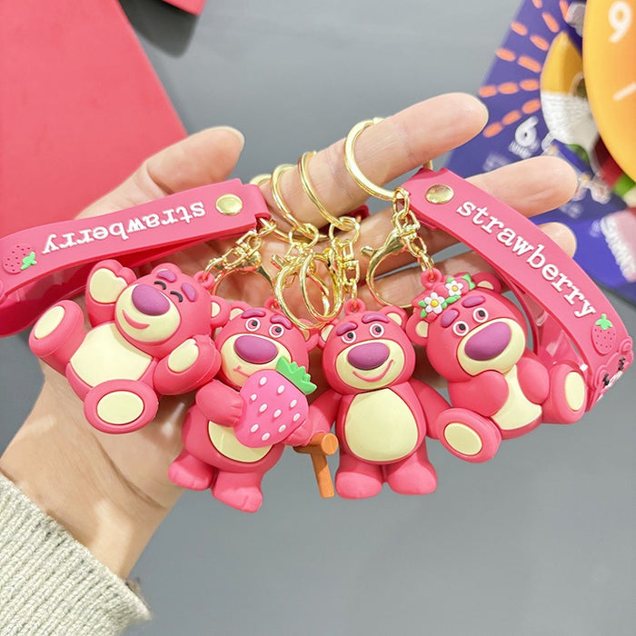 Wholesale Purple-red  keychain backpack charm