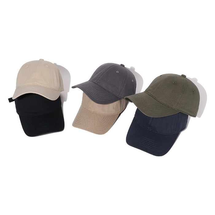 Wholesale Washed retro light plate hat, bare body baseball cap, casual duckbill cap, sun visor cap