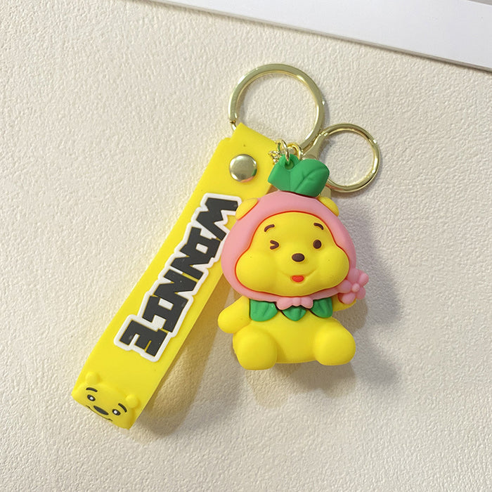 Wholesale Cute PVC honey bear keychains