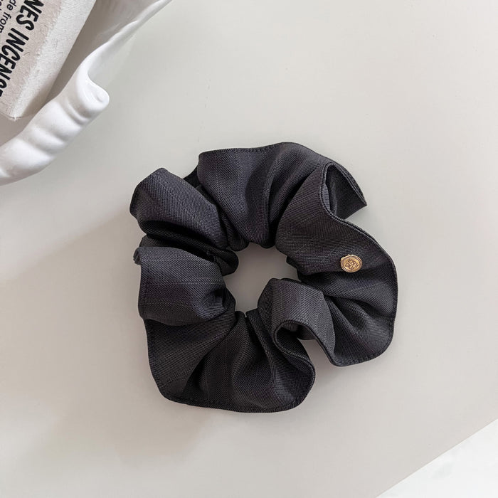 Wholesale Premium Gold Label Striped Square Scarf Hair Hoop Ponytail Disc Hair Headrope Hair Rope Hair Accessories