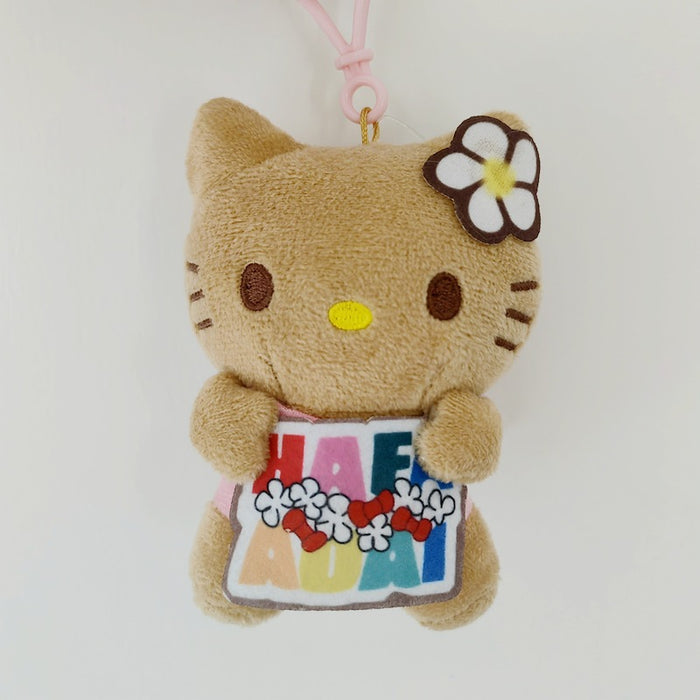 Wholesale Hawaii Beach Swimming Circle Surfing Pineapple Paradise Cat Plush Doll Pendant