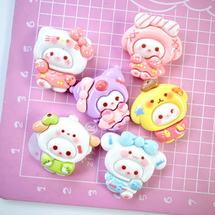 Wholesale Cartoon DIY resin accessories, handmade phone cases, hair clips, headband accessories, auxiliary materials