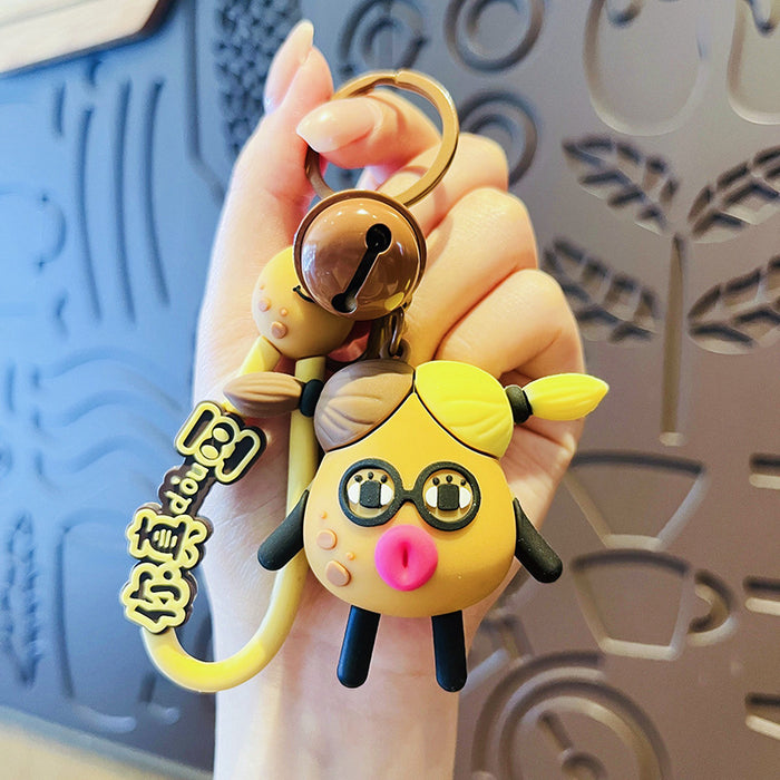 Wholesale Funny Cartoon Cute Potato PVC Keychain JDC-KC-Hangl009