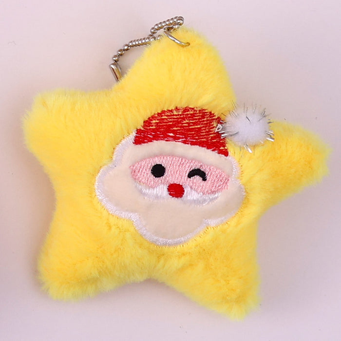 Wholesale Christmas Brooch Cute Plush Christmas Accessories Cartoon Pin Decorations Clothing Accessories