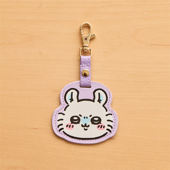 Wholesale Protective Case Cartoon Card Case Keychain Leather Pendant Chandel