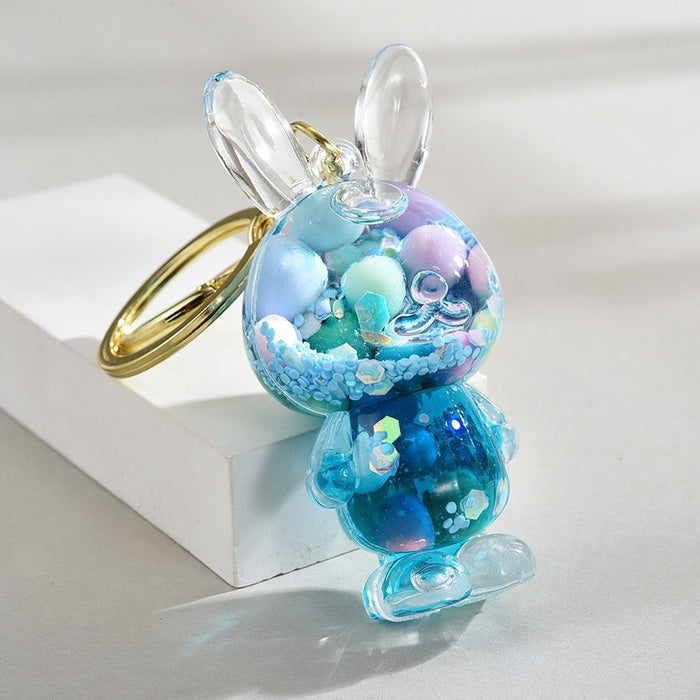 Wholesale Cute Beaded Sand Bottle Keychain