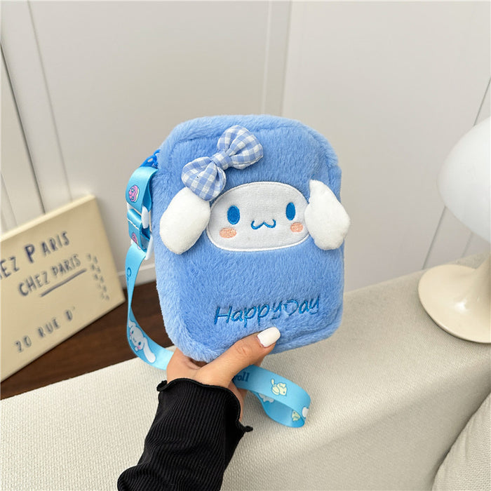 Wholesale Cute Cartoon Plush Crossbody Bag  Coin Purse for Children