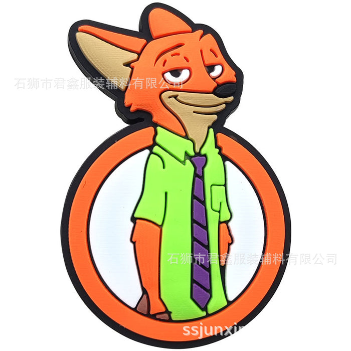 Wholesale  50pcs Hole shoe accessories cartoon detachable PVC soft rubber Shoes Charms