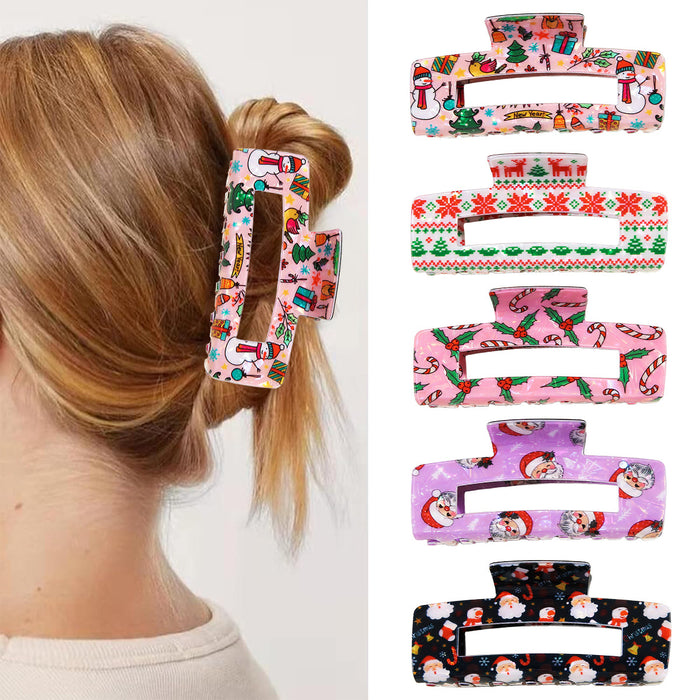 Wholesale Christmas series hair clip,  Christmas tree,  snowman,  bell,  holiday headwear