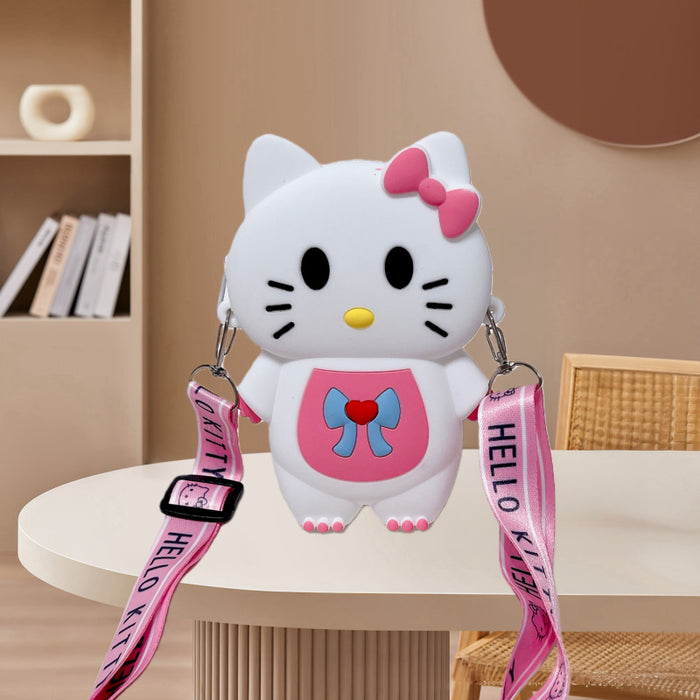 Wholesale Children' s Crossbody Bag Silicone Coin Purse Mini Wallet