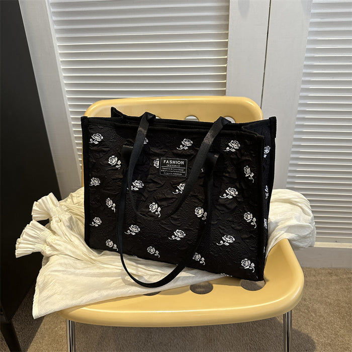 Wholesale Large capacity shoulder bag, new fashionable commuting bag, casual versatile handheld tote bag