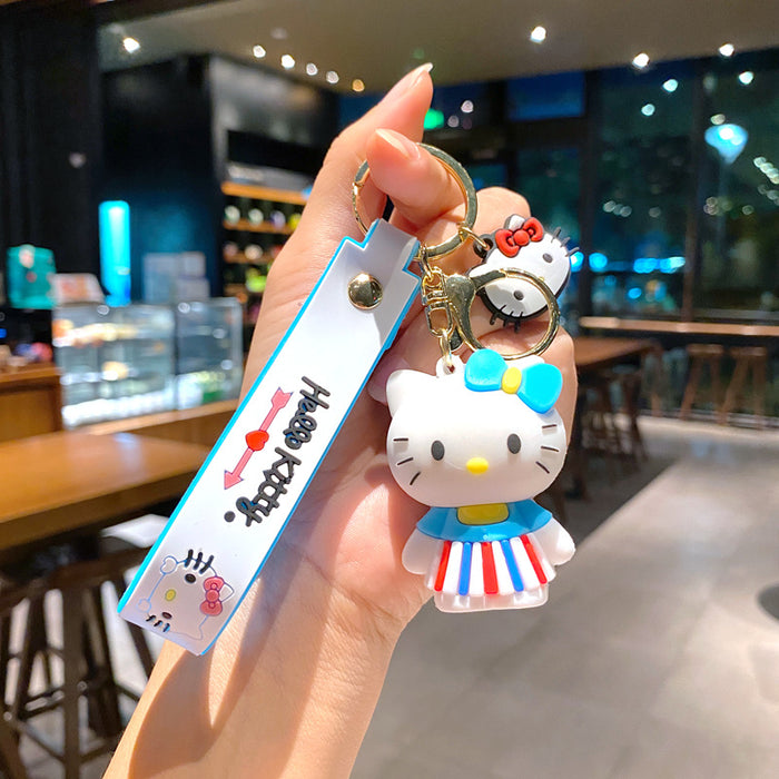 Wholesale Creative keychain cartoon car keychain book bag decoration