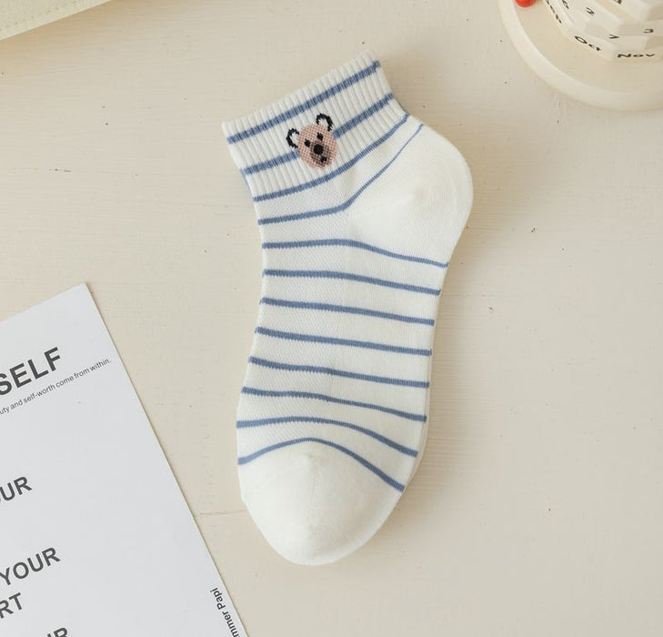 Wholesale Sock mouth letter short socks cotton boat socks thin cotton socks