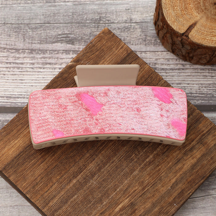 Wholesale Western Style Cactus Feather Sunflower Leather Shark Clip Women' s Hairpin