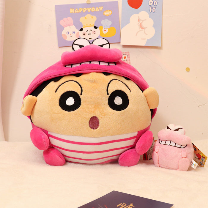 Wholesale Cute cartoon with hood transformed into plush toy
