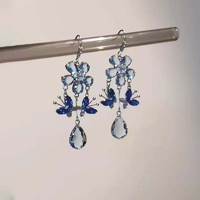 Wholesale Butterfly droplet tassel earrings are exquisite, versatile, gentle and elegant earrings