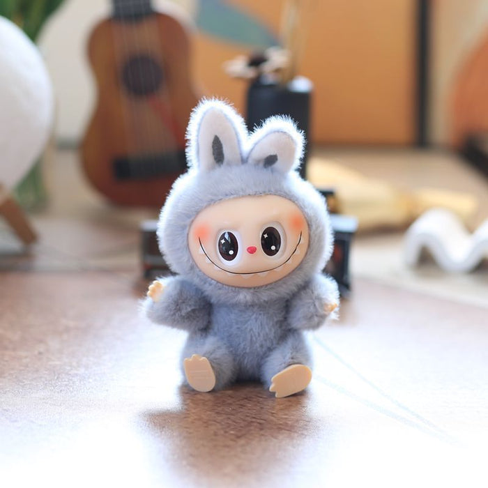 Wholesale Cute and cute second generation vinyl rabbit pendant plush toy doll school bag pendant keychain doll doll