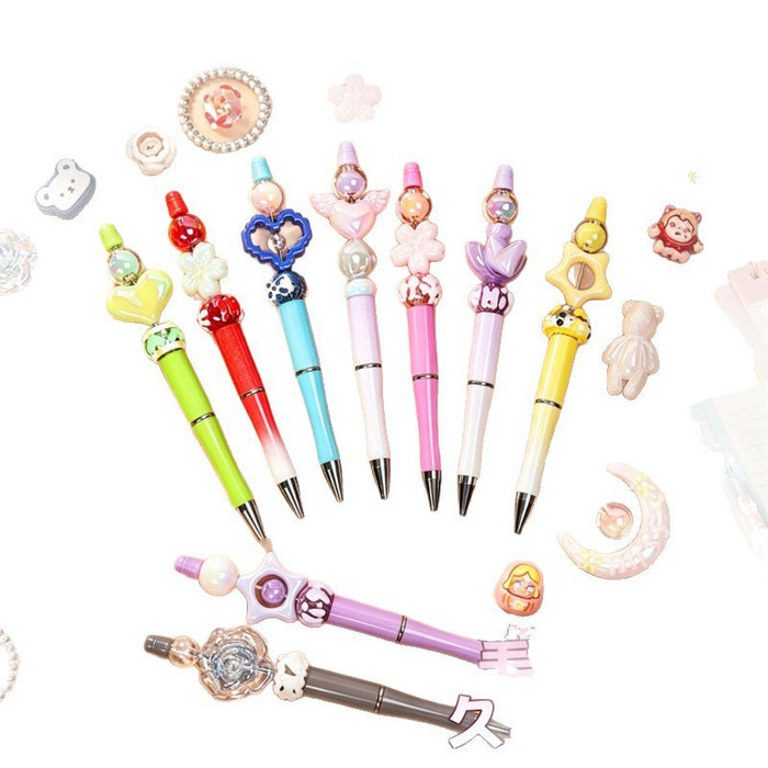 Wholesale Cute Cartoon DIY Pen Plastic Ballpoint for Students Graduation Gift