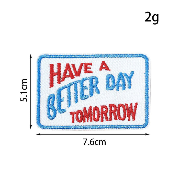 Wholesale English sign cloth DIY Patches