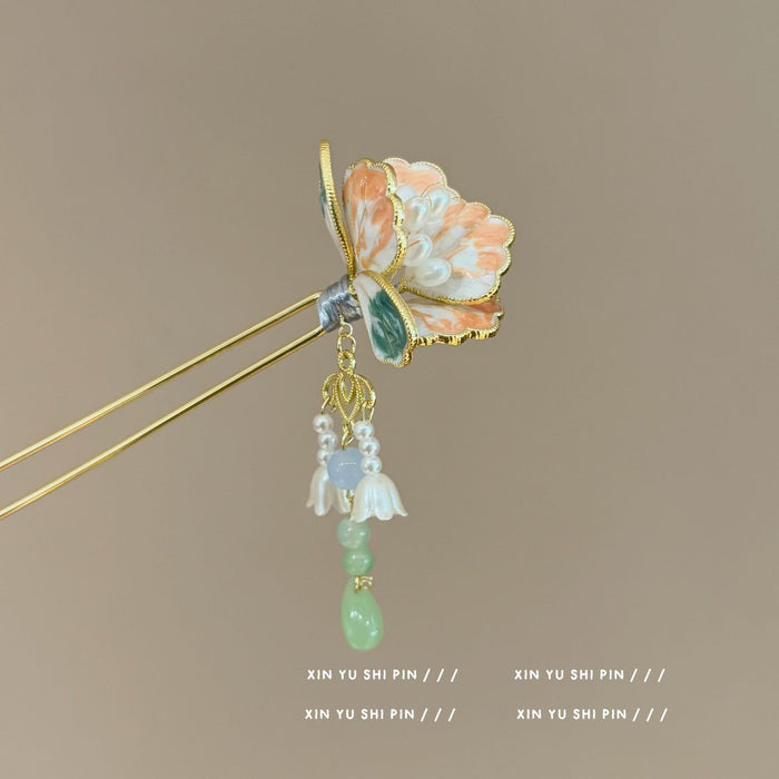 Wholesale Flower hairpin design, niche design, retro outfit, matching accessories