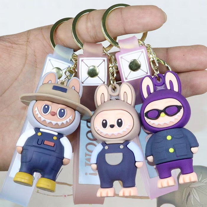 Wholesale Plush plush Keychain School Bag Pendant Key Chain Boys Gift